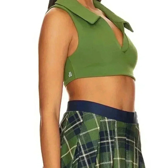 WeWoreWhat Polo Bra in Court Green - Picture 4 of 6